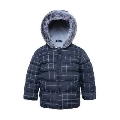 Rokka&Rolla Baby Boys' Fleece Hooded Puffer Jacket