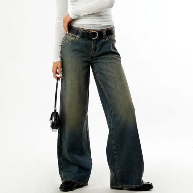 Casey Women's Low Rise Baggy Jeans