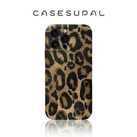 Phone Case for iPhone iPhone14 Pro Max, Brown Cheetah Print Leopard Phone Case, Retro Trendy Luxury Shockproof Bumper Protective, Full Camera Lens
