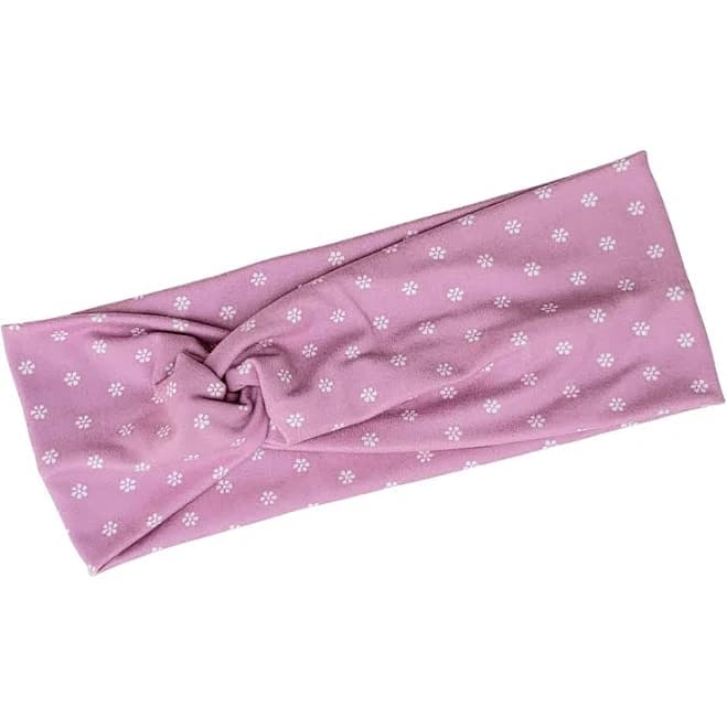 The Harley Co. Mauve with White Flowers Headband