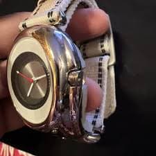 Skagen - Men's MTV - Stainless Steel Watch New Battery Nylon Adjustable Band | eBay