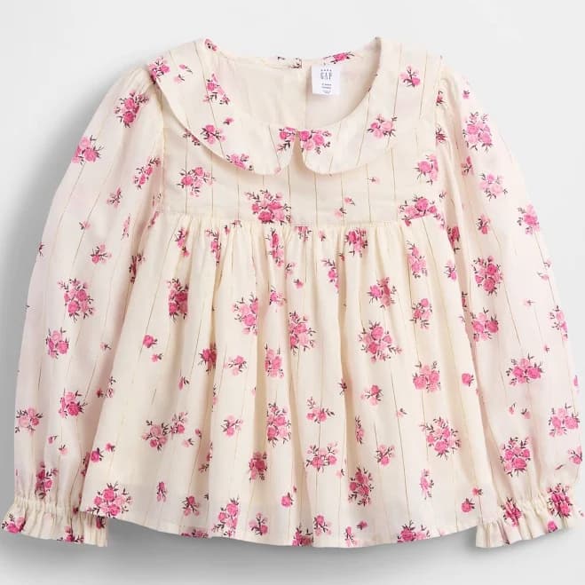 Gap Toddler & Puff-Sleeve Floral Top