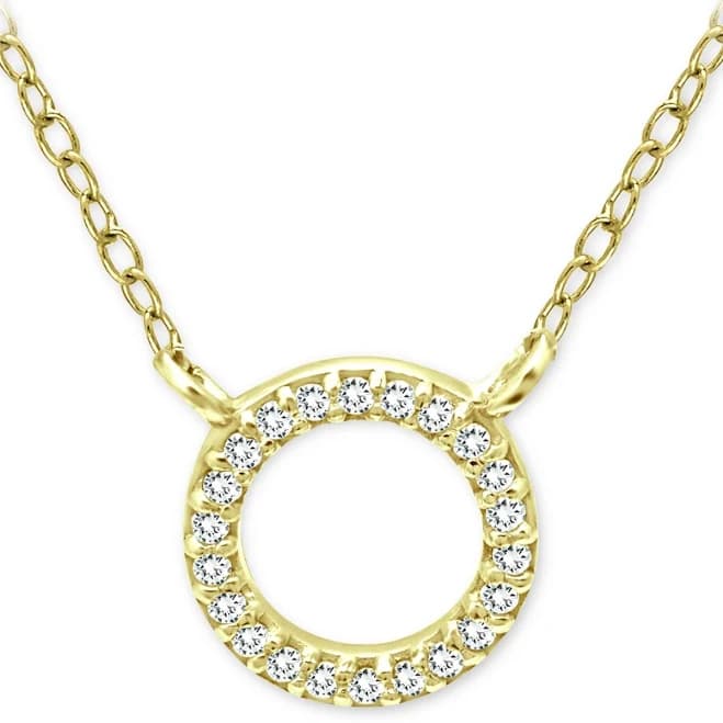 Giani Bernini Women's Cubic Zirconia Mini-Circle Pendant Necklace