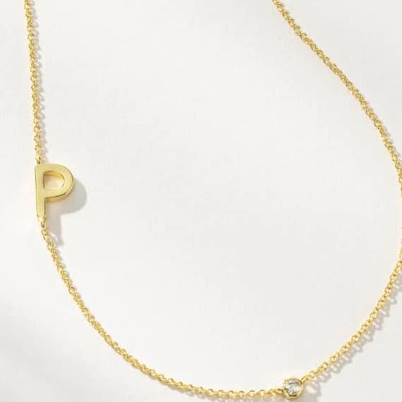 Uncommon James 14k Gold-Plated Personalized Touch Initial Necklace