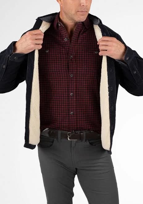 Puretec Cool Sherpa Lined Cord Shirt Jacket