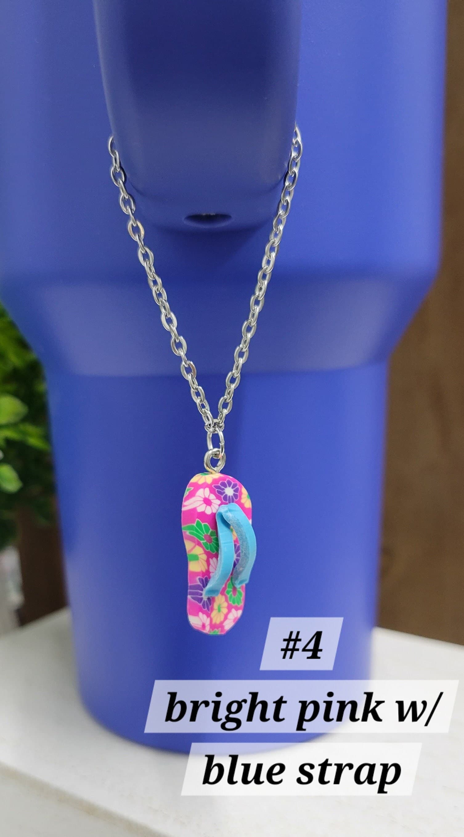 Summertime Charms: Collection #2- Flip Flops | Stanley Charms | Whimsical Water Bottle Charms | Charms for Water Tumblers | Summer Charms | - Etsy