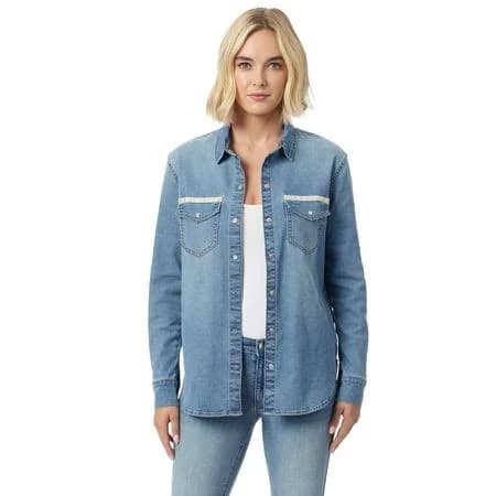 Jessica Simpson Women's Denim Button Up Shirt