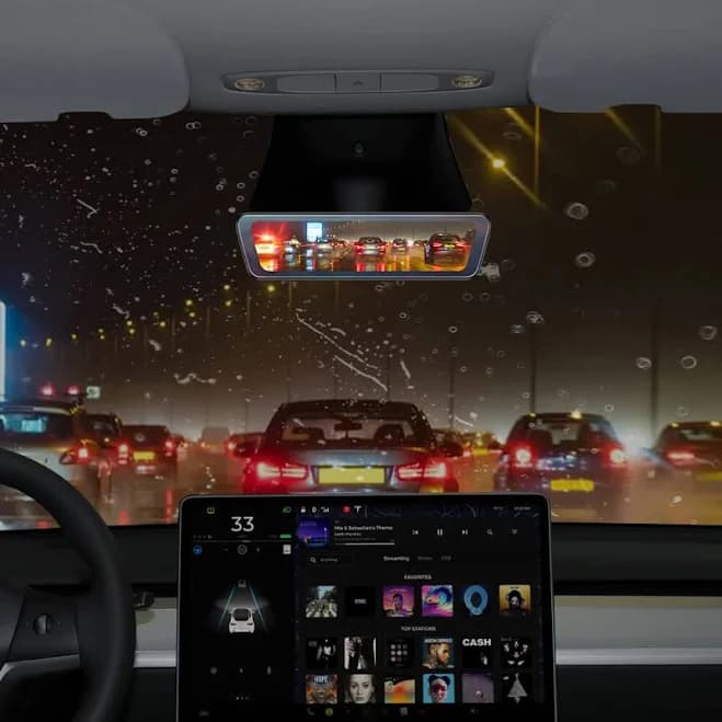 Hansshow Tesla Live Streaming Rearview Mirror