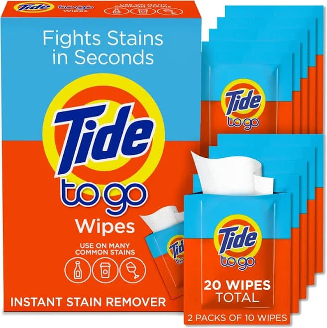 Tide Stain Remover To Go Wipes Instant Stain