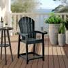 Syemin Patio Accent Chairs, Outdoor Tall Adirondack Chair with High Back, Widened Arms for Backyard, Garden, Yard, Gray, 27.95"*27.09"*45.83" : Target