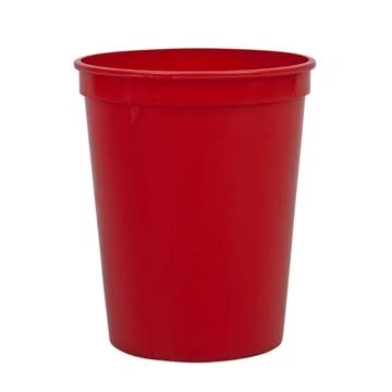 Red Sample - 16 oz Polypropylene Smooth Stadium Cup