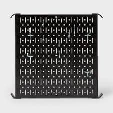 16" Square Metal Pegboard - Brightroom™: Wall & Garage Storage Organizer, Carbon Steel, Black, 100 lb Capacity : Target