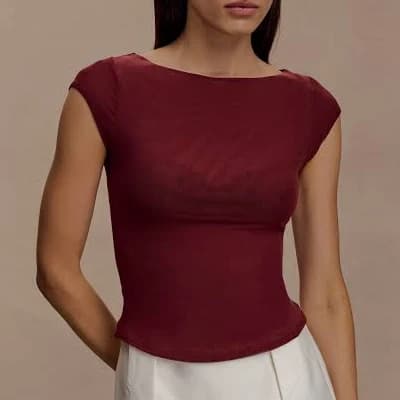 Meshki Romana Short Sleeve Mesh Top