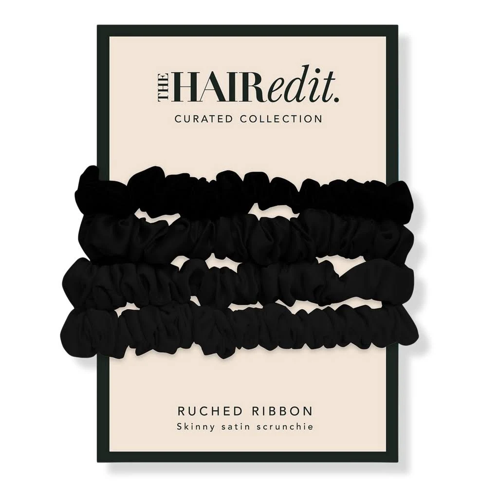 The Hair Edit Ruched Ribbon Scrunchies