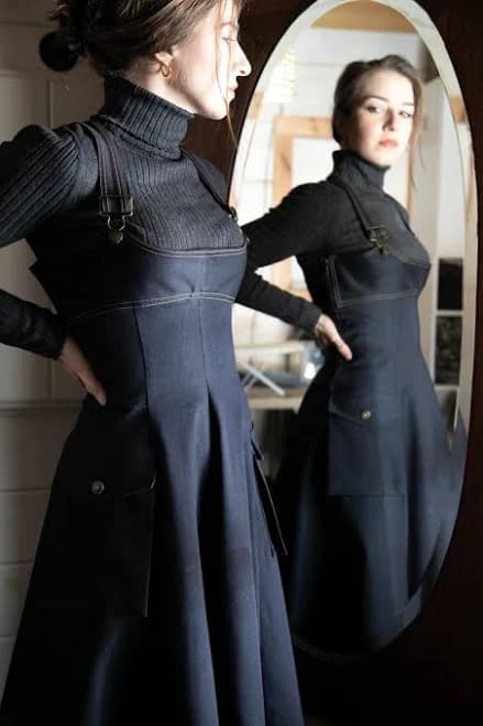 Blue Ridge Denim Utility Pinafore Dress