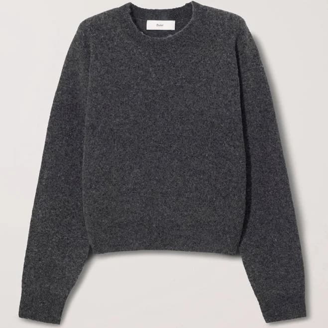 Dunst Unisex Oversized Textured Marled Wool Sweater