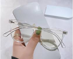 Amazon.com: URISMO Stylish Oversized Reading Glasses, Fashion Blue Light Blocking Computer Goggle Readers, Anti Eye Strain Eyeglasses (Color : Transparent, Size : +300) : Health & Household