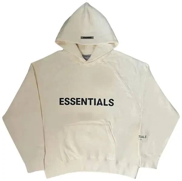 Essentials Fear Of God Cream Hoodie, Large Or Xlarge