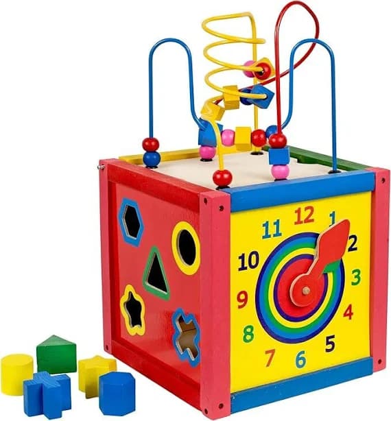 Homeware 5-in-1 Wood Activity Cube