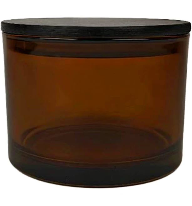16 oz Amber Cali Jar with Lid