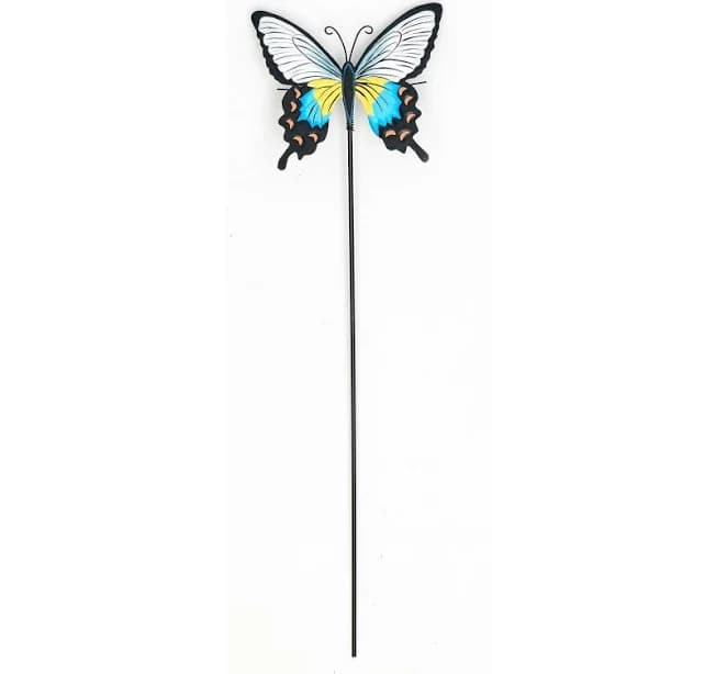 21" Metal Butterfly Garden Stick