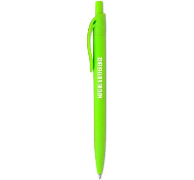 Making A Difference Rubberized Pen