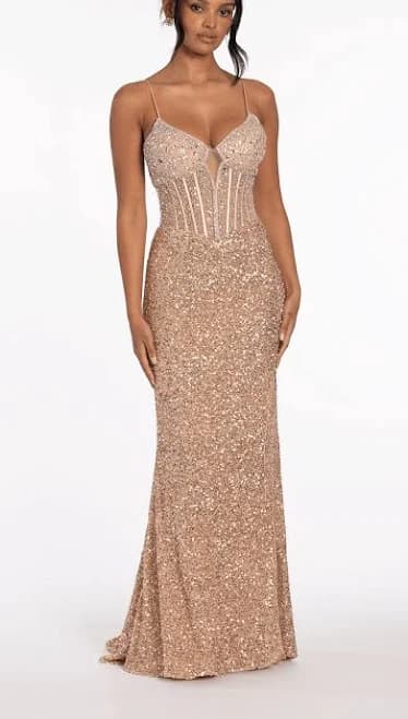 Sequin Sweetheart Corset Column Dress