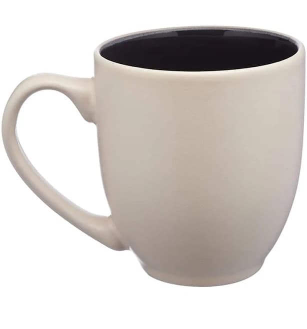 16 oz. Carter Creme Bistro Custom Ceramic Mugs