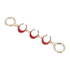 Unique Bargains Durable Moon Bag Extender Chain Light Gold Tone Black 1 Pc : Target
