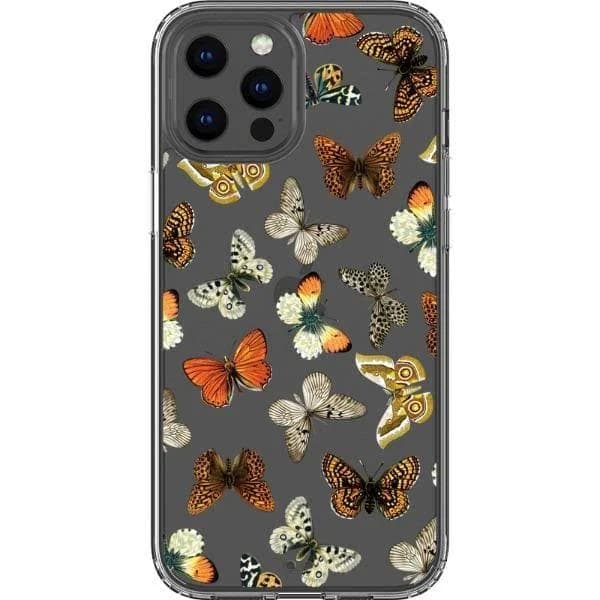 Warm Butterfly Clear Phone Case for iPhone 16 Pro Max