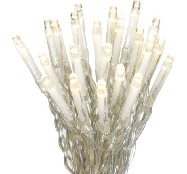 Better Homes & Gardens 15- Strand LED Warm White Curtain Outdoor String Lights End-to-End Connectors