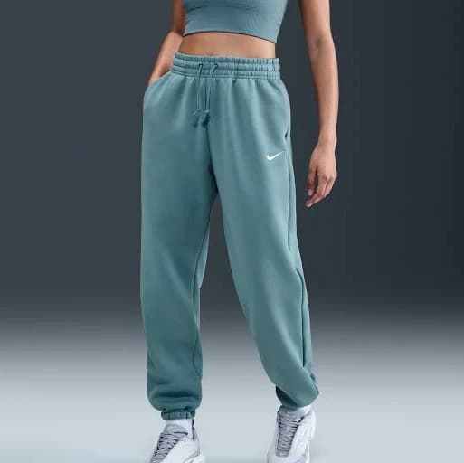 Women's Nike Sportswear Phoenix Fleece High-Waisted Oversized Sweatpants in Blue, Size: XS | FZ5996-006