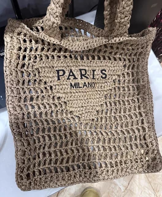 Bohemian Beach Hollow Out Bag For Women Luxury Designer Handbags Purses 2024 New In Papyrus Woven Letters Slim Underarm Shoulder - AliExpress