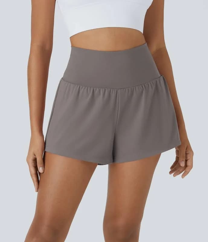 Halara SoftlyZero Airy Super High Waisted Yoga Shorts with Pockets
