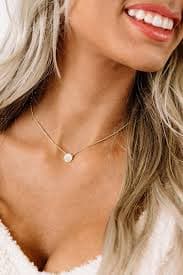 Kendra Scott Davie Gold Pendant Necklace in Ivory Mother-Of-Pearl – Impressions Online Boutique