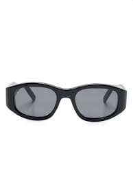 Sestini Eyewear Nove rectangle-frame Sunglasses | Black | FARFETCH ID