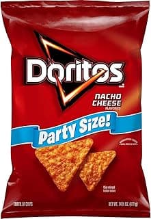 Tortilla Chips, Nacho Cheese Chips, Party Size, 14.5oz Bag