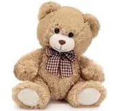 Sitting Beige Bear Plush