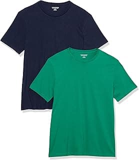 Men's Short Sleeve T-Shirts, Slim-Fit, Crewneck, Pack of 2