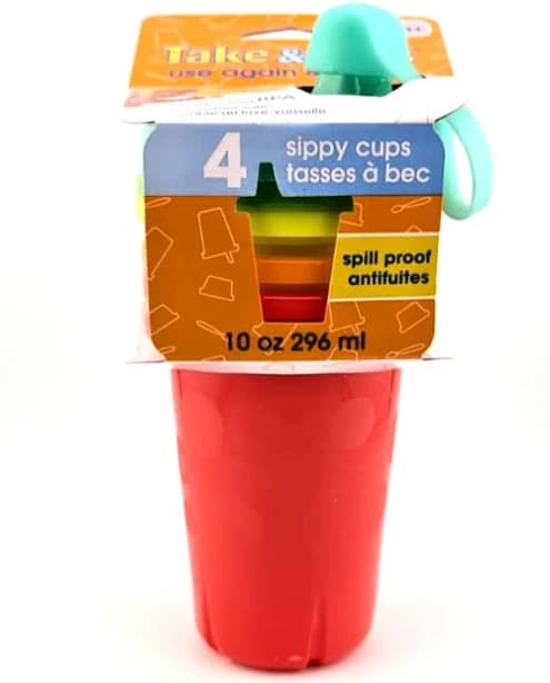 Take & Toss Sippy Cups 10 oz 4 Pack