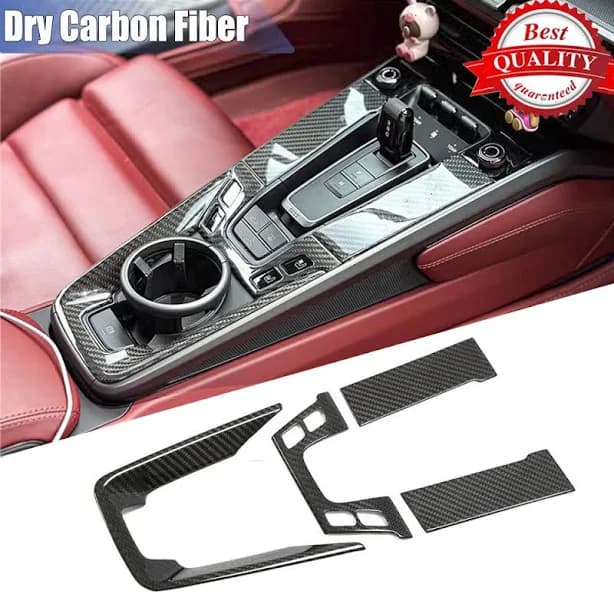 Porsche 911 992 Fit For Dry Carbon Interior Center Control Frame Trims
