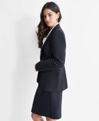 DKNY Women's Single-Button-Front Long-Sleeve Blazer - Macy's