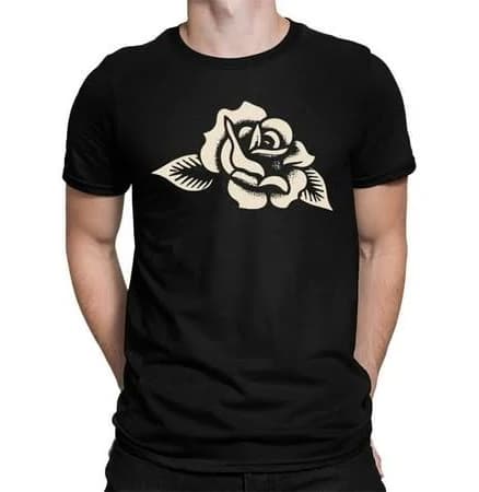 Vintage Rose Floral Art Tee