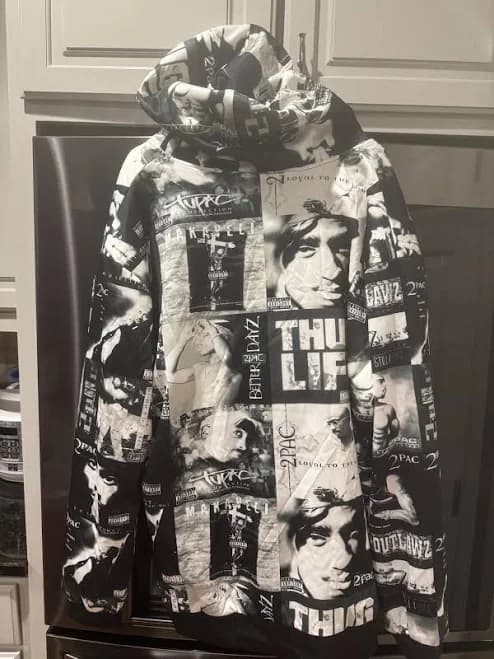 3D Graphic Fully Lined Full Zip Hoodie