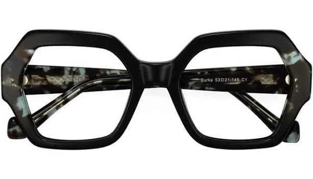 Tortoise Hipster Oversized Acetate Geometric Glasses