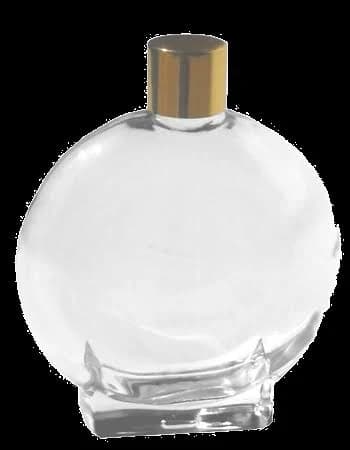 Gold Cap Circle Perfume Glass Bottle Container