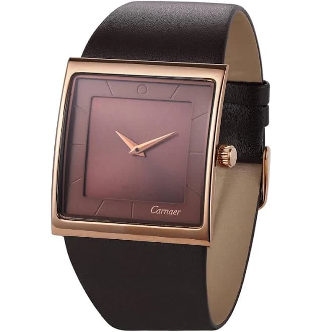 Men's Square Leather Watch