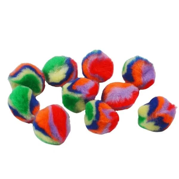 Fuzzy Tie-Dye Fidgets 10-pk