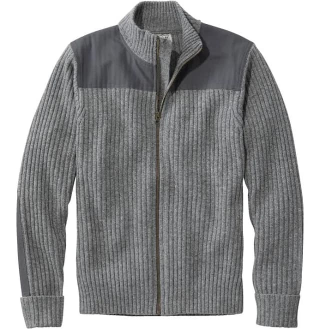 Men's l.l.bean Commando Sweater Full-Zip Heather