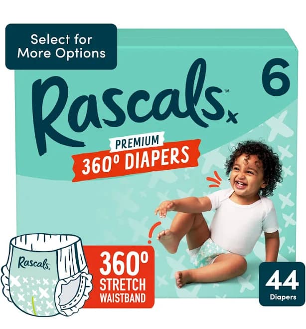 Rascals Premium 360 Absorbent Pull-On Diapers